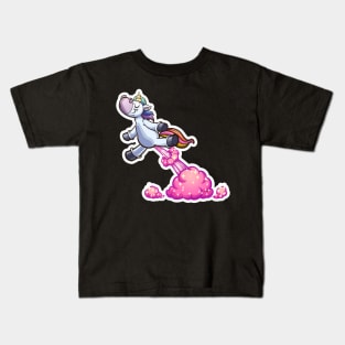 My Farts Are Magical Funny Unicorn Farting Rainbows Kids T-Shirt